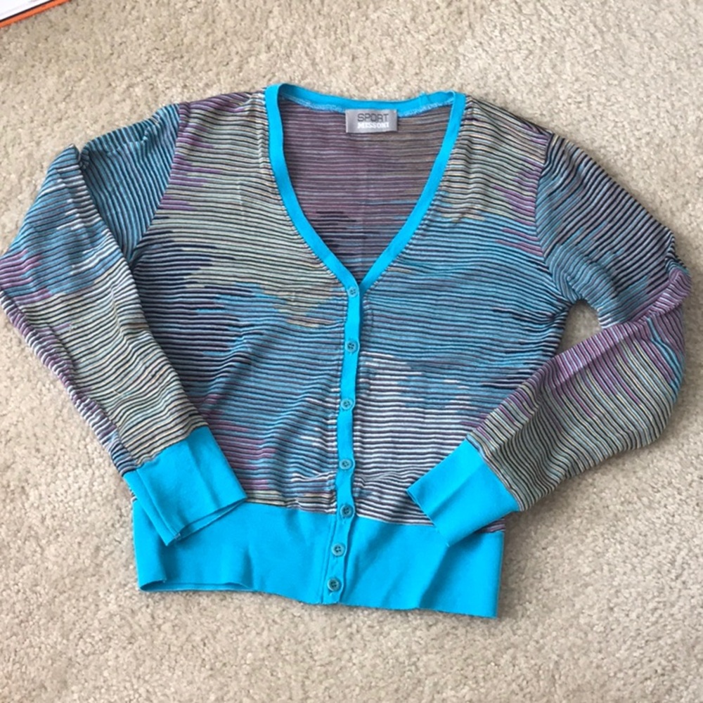 MISSONI Cardigan. Size 44. Made in Italy.